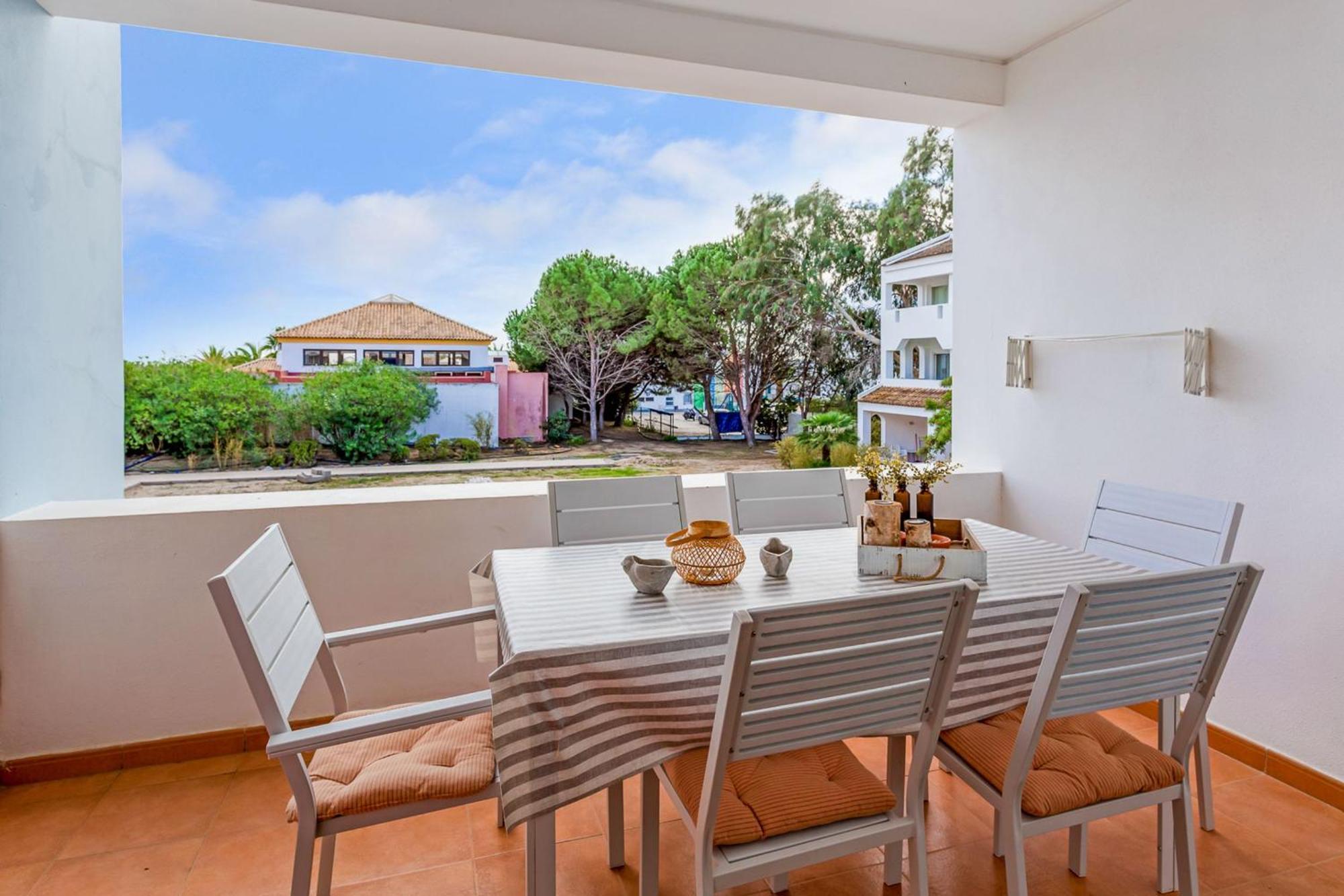 Golden 1 Bdr Flat W/ Balcony & Pool By Lovelystay Cabanas De Tavira Exterior photo